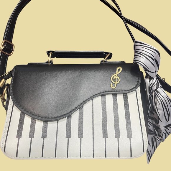 PIANO DESIGN NOVELTY SHOULDER/CROSSBODY BAG - Picture 1 of 4
